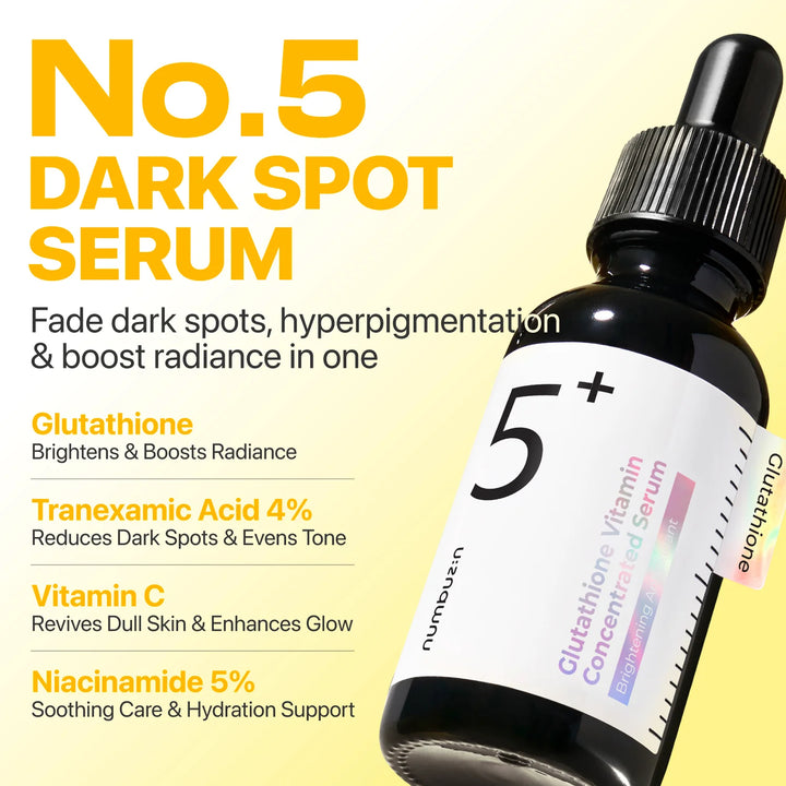 No.5+ Glutathione Vitamin Concentrated Serum - GLAM MODA