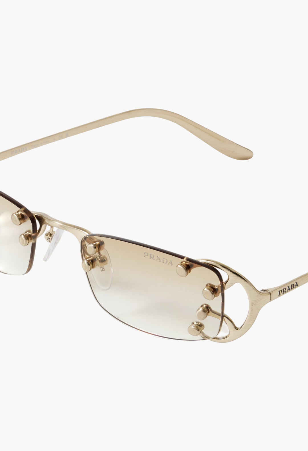 Rimless Gold-Tone Sunglasses - GLAM MODA