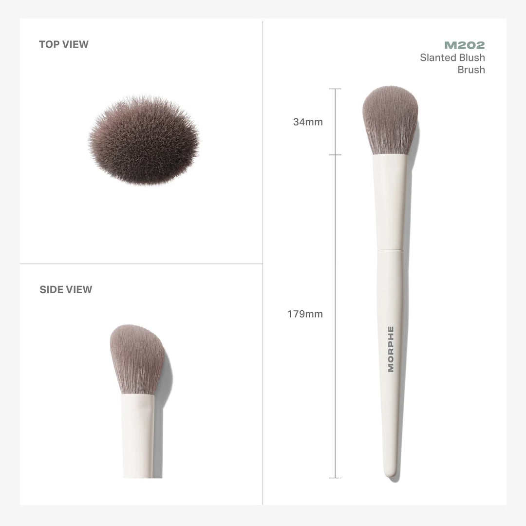 M202 Slanted Blush Brush - Angled Precision Brush -GLAM MODA