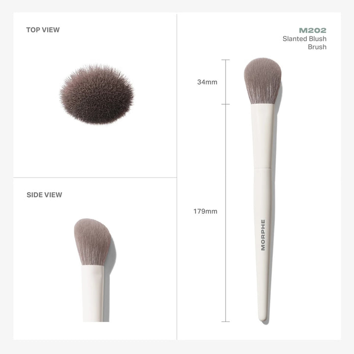M202 Slanted Blush Brush - Angled Precision Brush -GLAM MODA