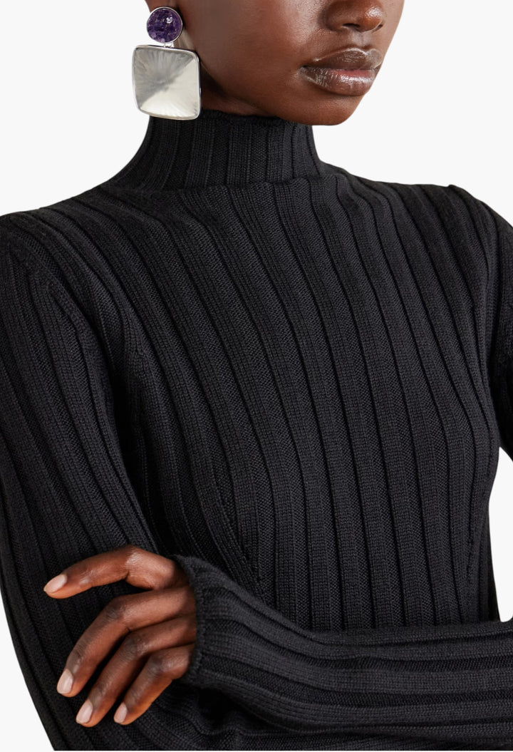 Silver-Tone, Amethyst And Plexiglass Earrings - GLAM MODA