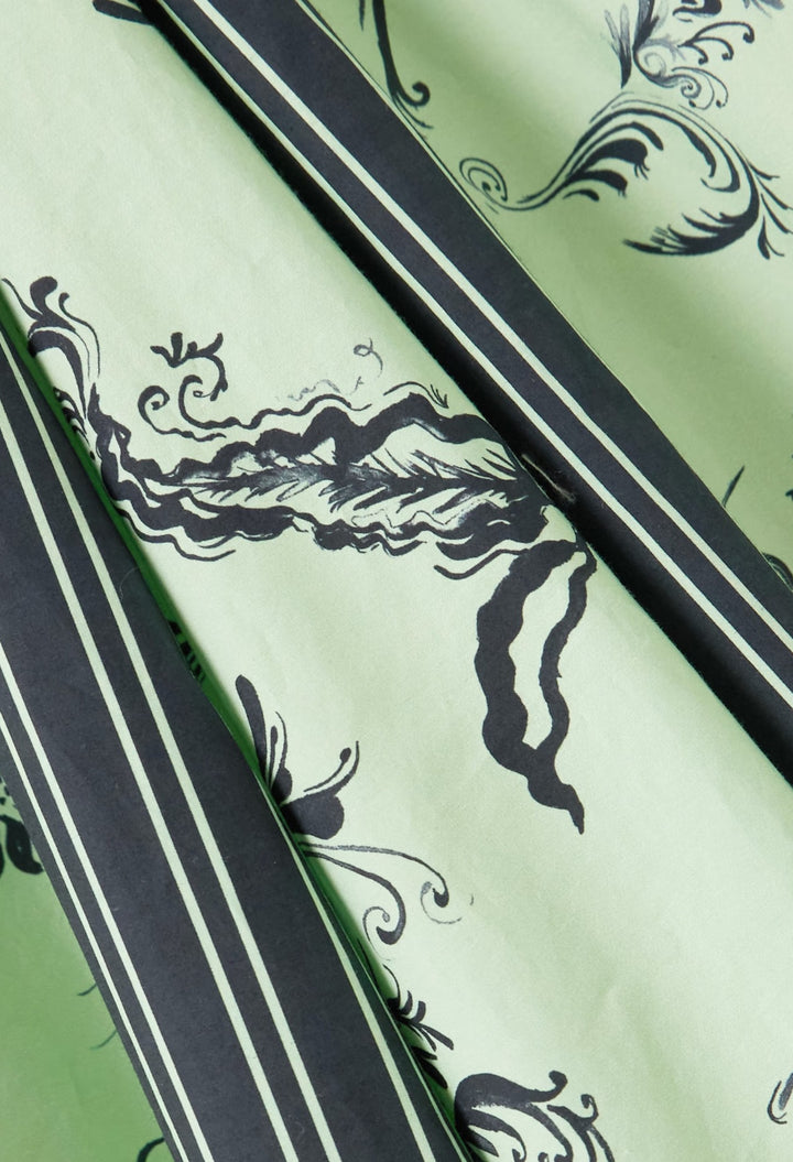 Push Me To The Edge Paneled Printed Cotton-Poplin Maxi Dress - GLAM MODA