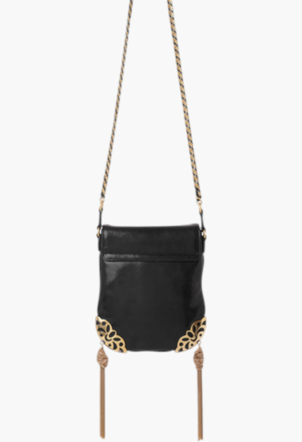 Château Treasures Chain Flap Bag In Grained Leather