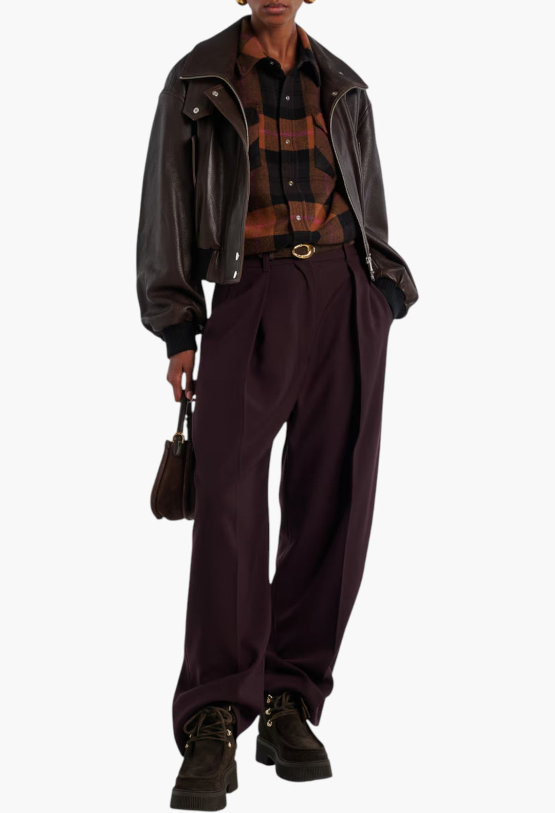 Turin Shearling-Trimmed Suede Lace-Up Boots - GLAM MODA