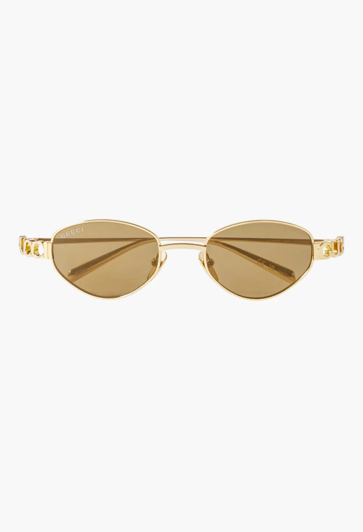 Block Bending Cat-Eye Gold-Tone Sunglasses