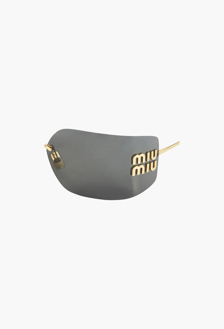 Logo Rectangular Sunglasses
