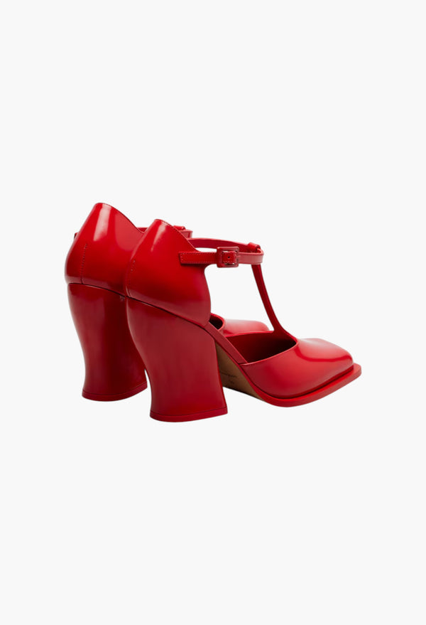Red - Onda 90 Leather Pumps