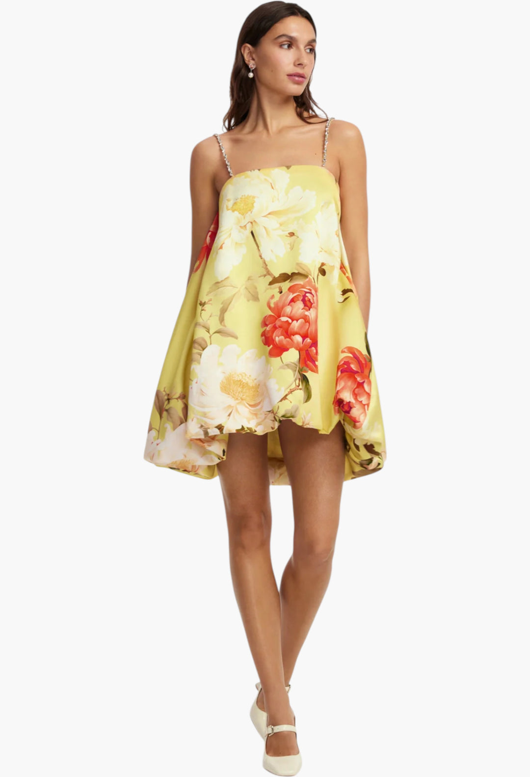 Embellished Puff Mini Dress - GLAM MODA