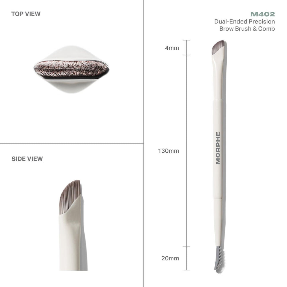 M402 Brow Brush & Comb - M402 Brush & Comb - GLAM MODA