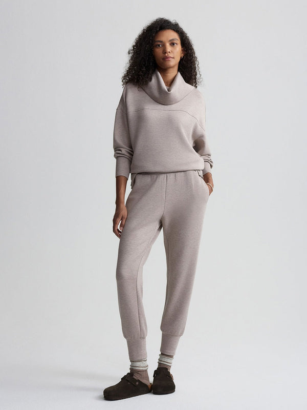 Taupe Marl Fleck- The Slim Cuff Pant 25