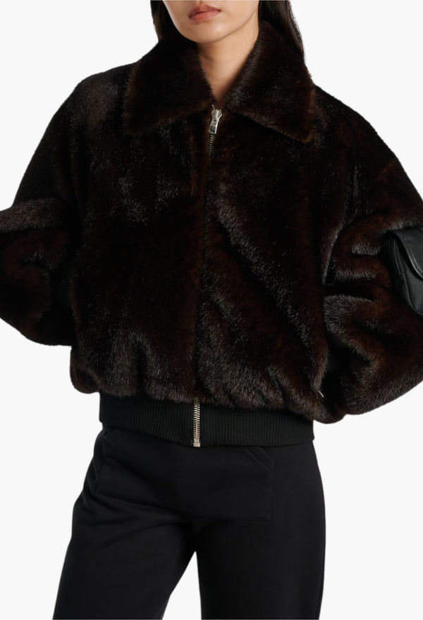 Cropped Bomber Jacket