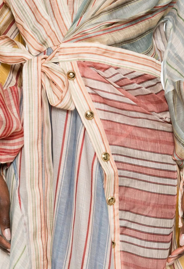 Rebellion Linen And Silk Dress - GLAM MODA