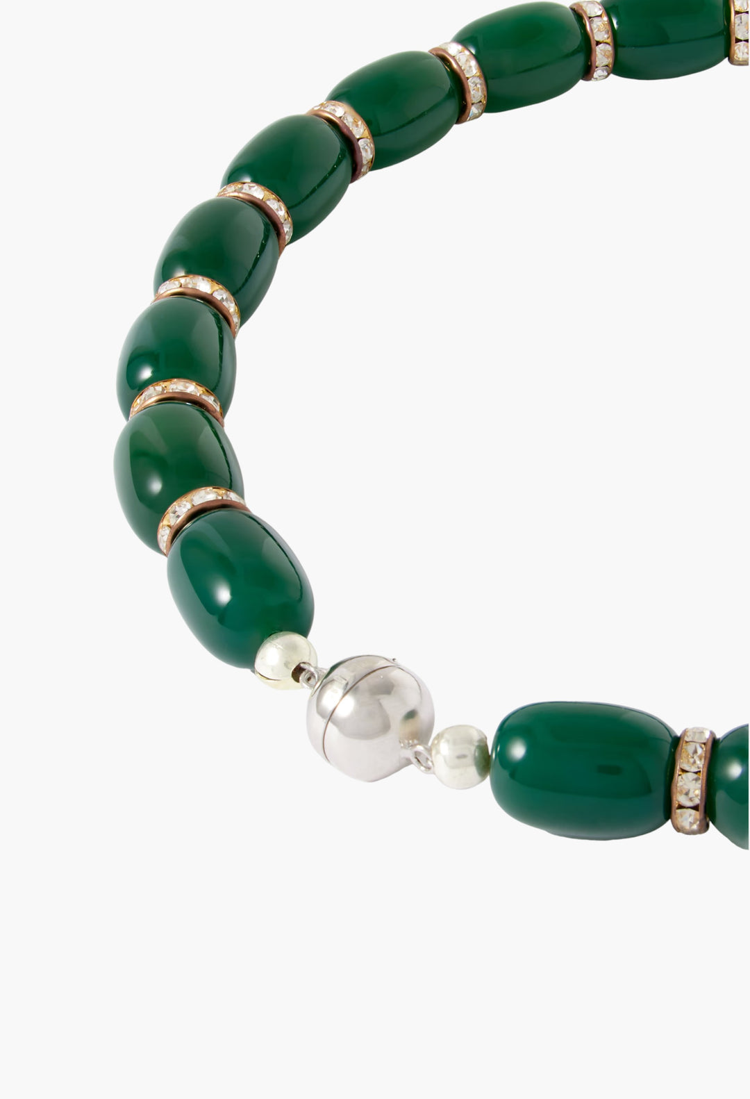 Donna Rhodium-Plated, Resin And Crystal Necklace - GLAM MODA