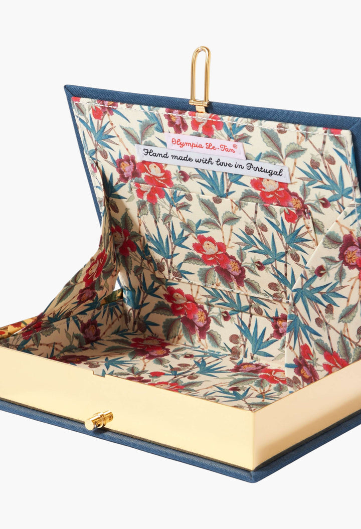 Tunnel Of Love Embroidered Appliquéd Canvas Clutch - GLAM MODA