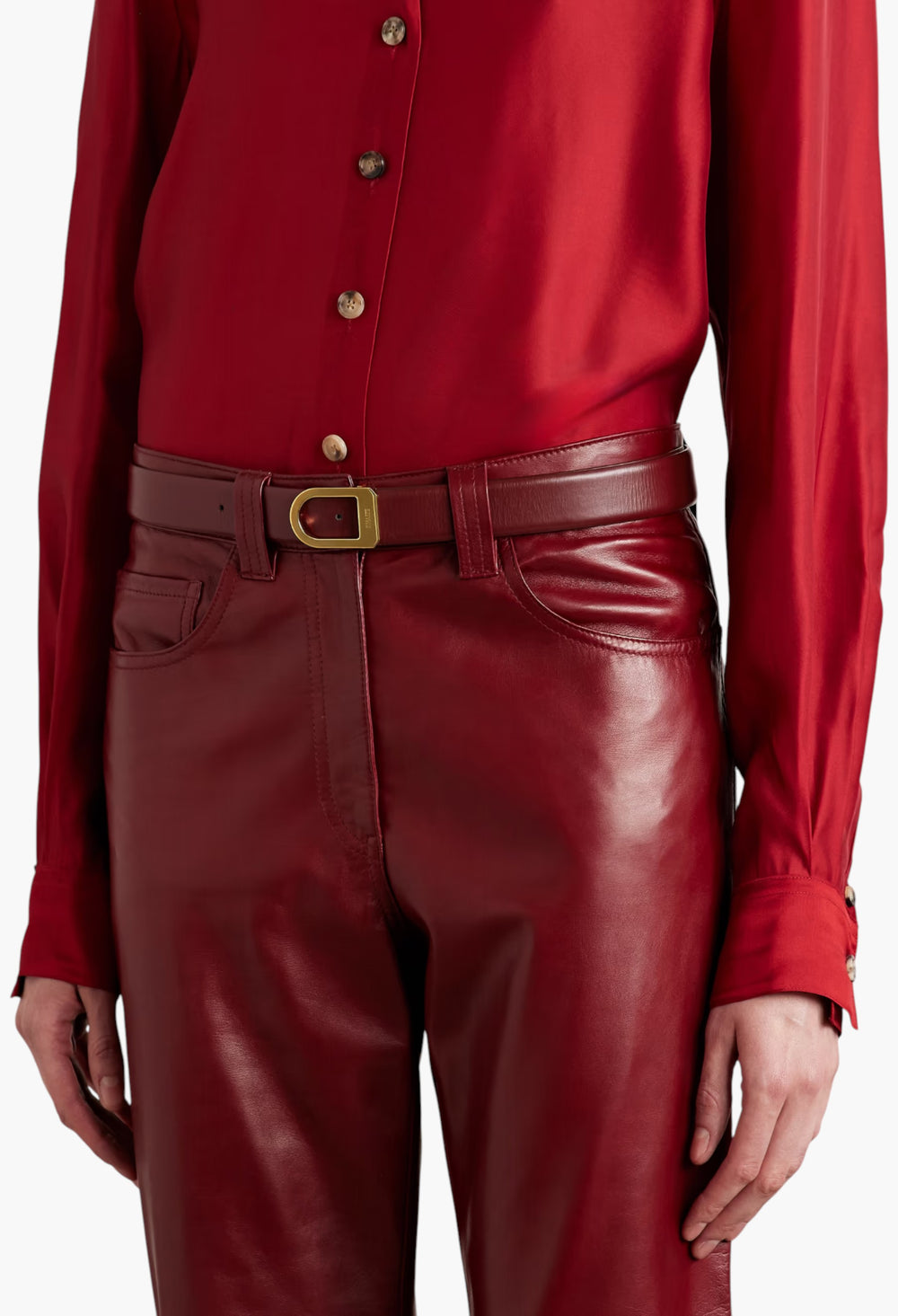 Saddle Leather Belt - GLAM MODA