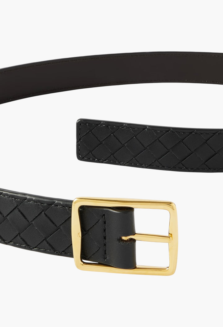Intrecciato Leather Belt - GLAM MODA