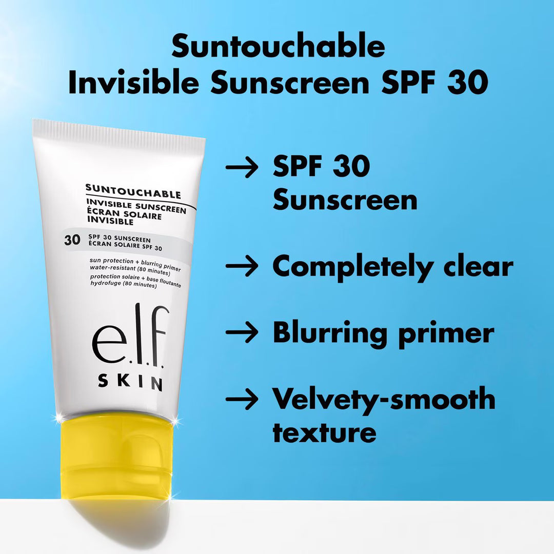 Suntouchable! Invisible Sunscreen & Primer SPF 30 - GLAM MODA