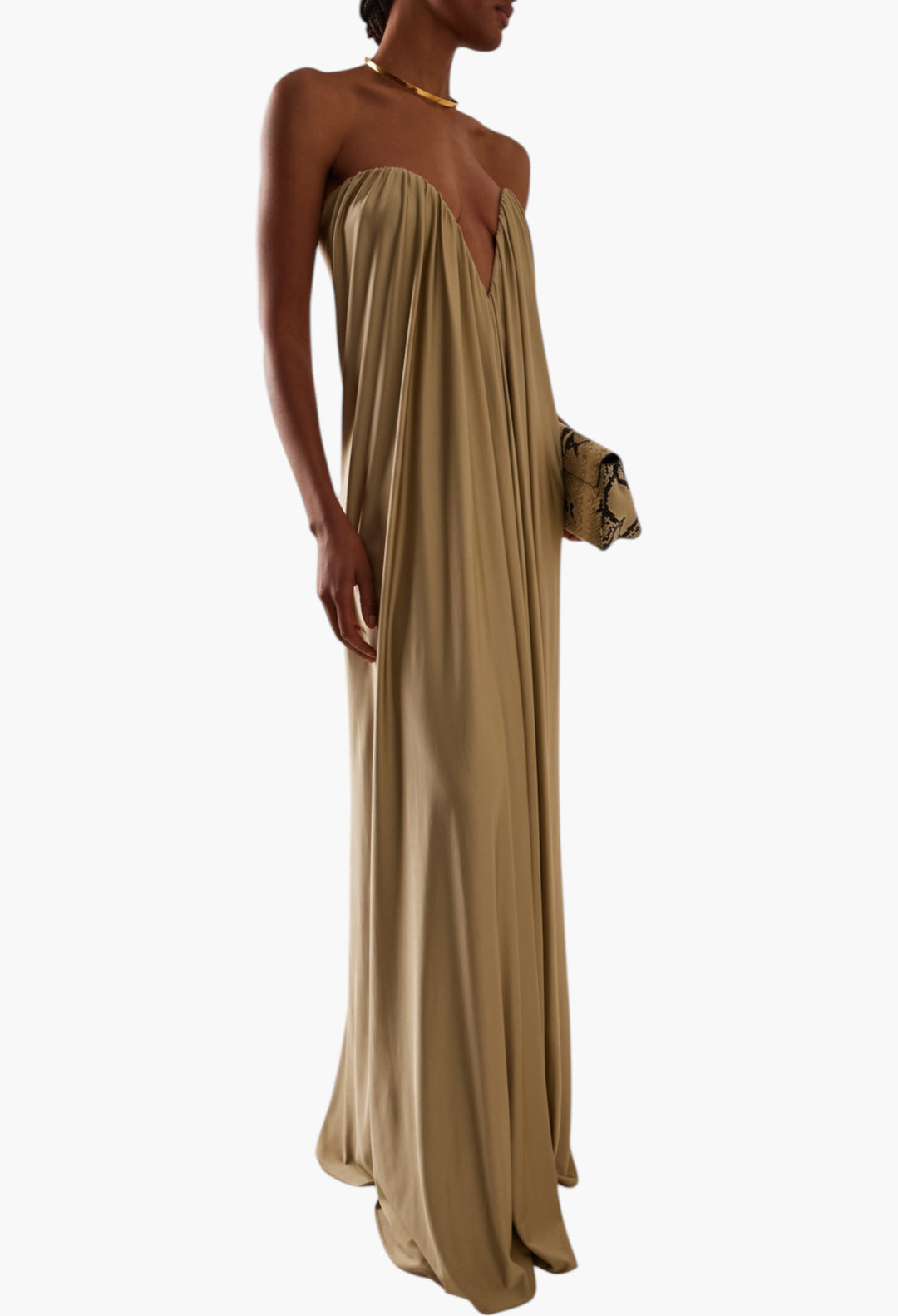 Olivienne Strapless Jersey Maxi Dress - GLAM MODA