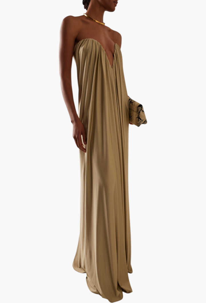 Olivienne Strapless Jersey Maxi Dress - GLAM MODA