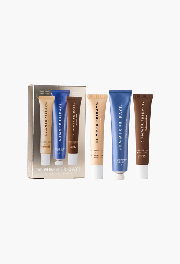 The Holiday Trio Set with Lip Butter Balm in Hot Cocoa & Toasted Marshmallow