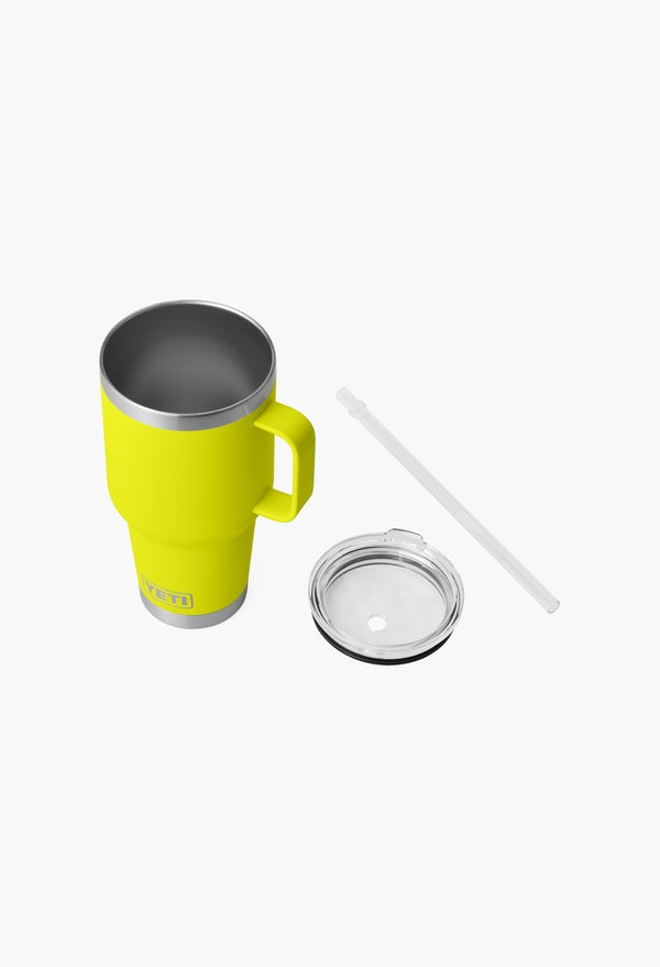 Firefly Yellow - Straw Mug With Straw Lid