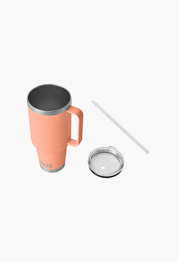 Lowcountry Peach - 42 Oz Straw Mug  With Straw Lid