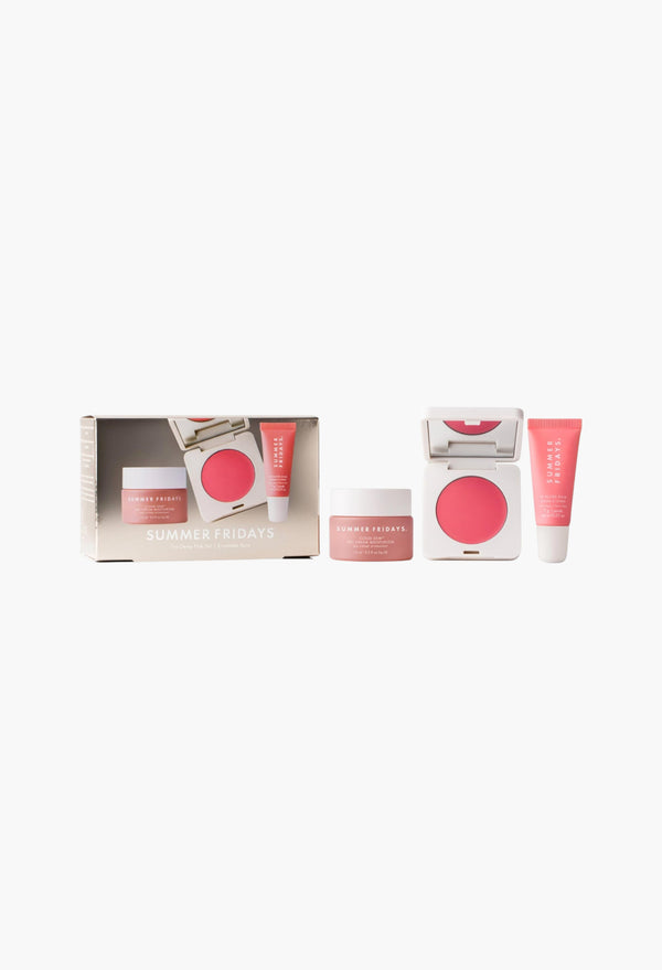 The Dewy Pink Set with mini Lip Butter Balm in Pink Sugar