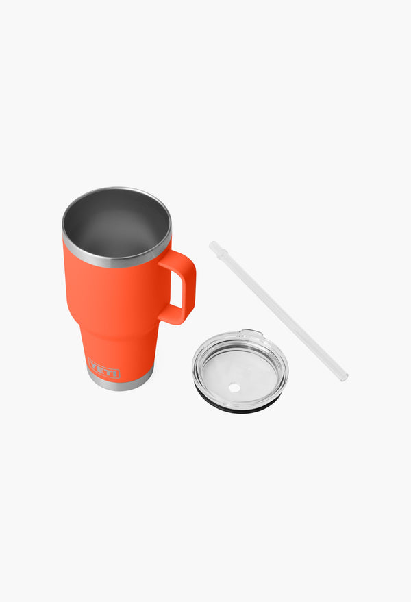 Papaya - Straw Mug With Straw Lid