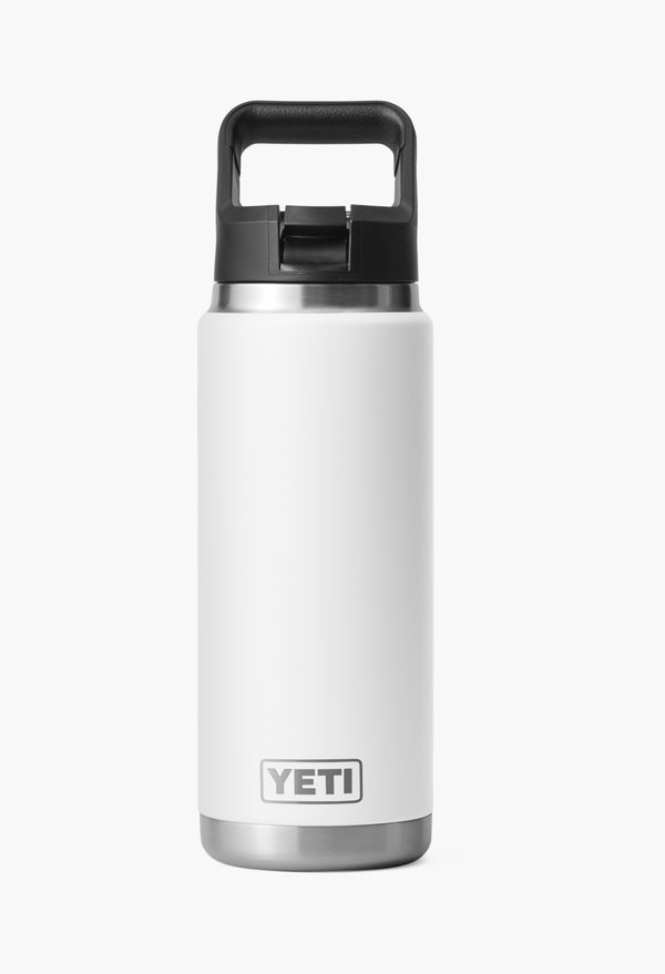 White - Rambler® Water Bottle With Color-Matched Straw Cap