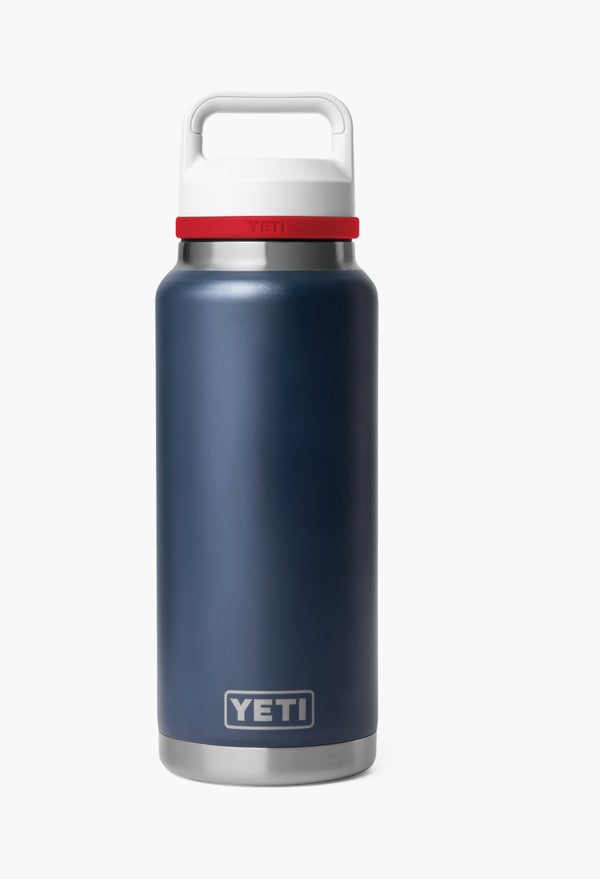 Navy/Rescue Red/White - Rambler® 36 Oz Water Bottle With Color-Blocked Chug Cap