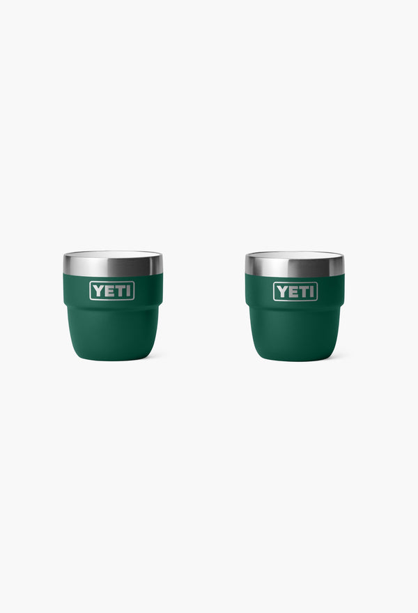 Black Forest Green - 4 oz Stackable Mugs With Durasip™ Ceramic Lining