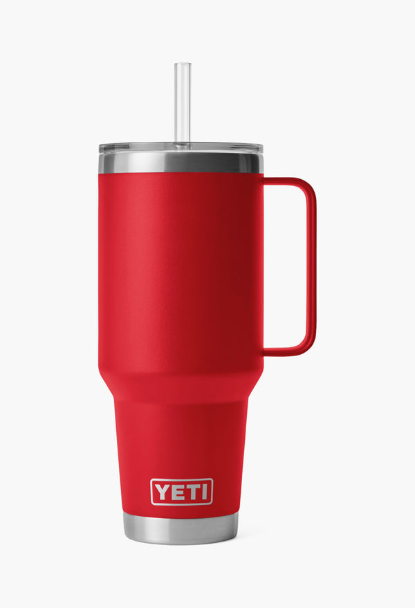 Rescue Red - 42 Oz Straw Mug  With Straw Lid