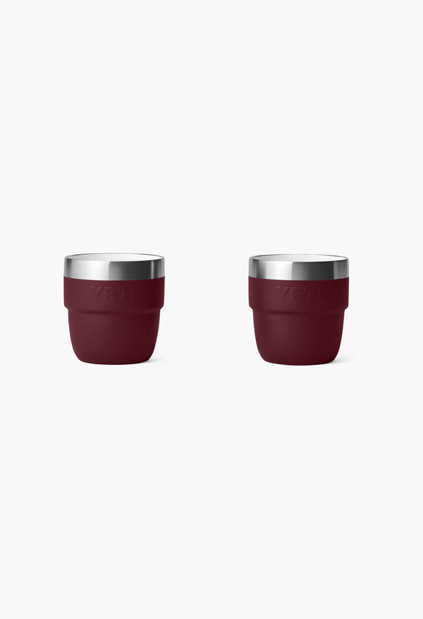 Wild Vine Red - 4 oz Stackable Mugs With Durasip™ Ceramic Lining