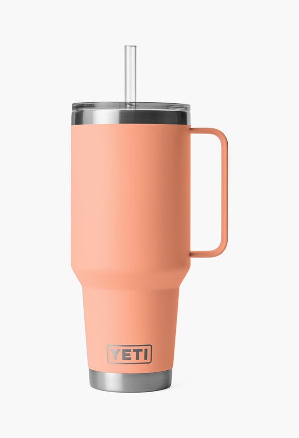 Lowcountry Peach - 42 Oz Straw Mug  With Straw Lid