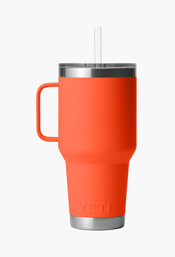 Papaya - Straw Mug With Straw Lid