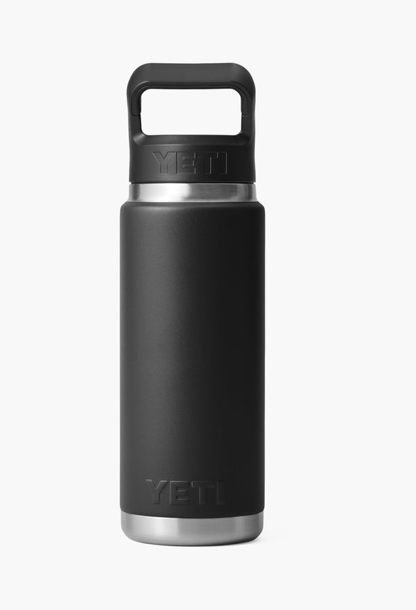 Black - Rambler® Water Bottle With Color-Matched Straw Cap