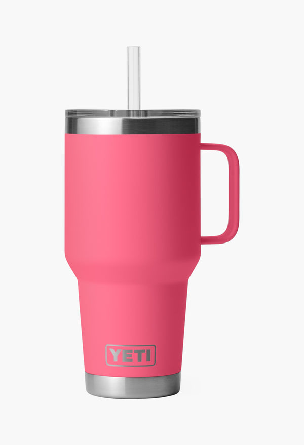 Tropical Pink - Straw Mug With Straw Lid