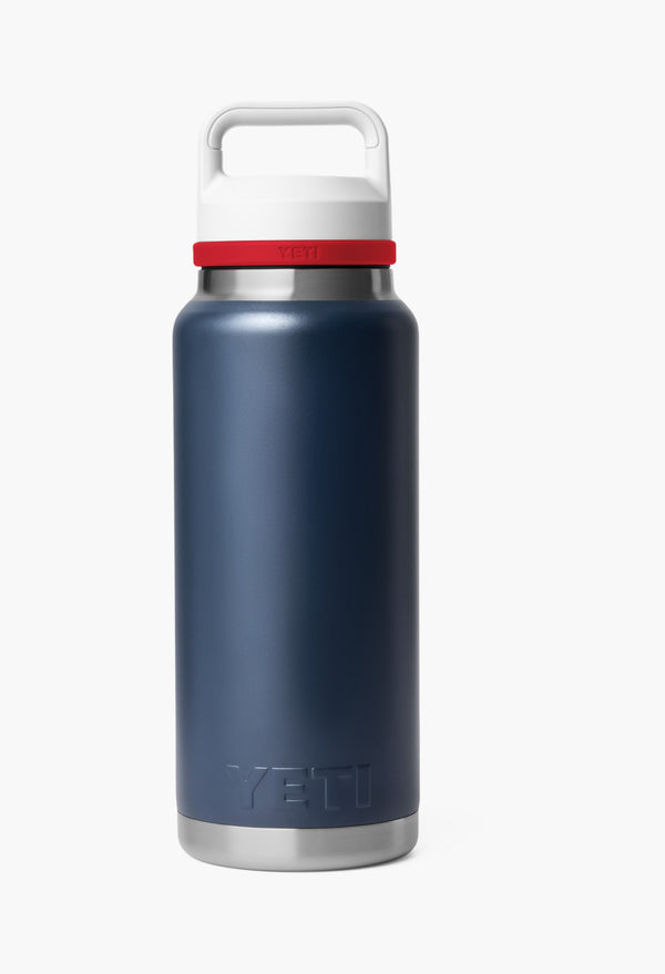 Navy/Rescue Red/White - Rambler® 36 Oz Water Bottle With Color-Blocked Chug Cap