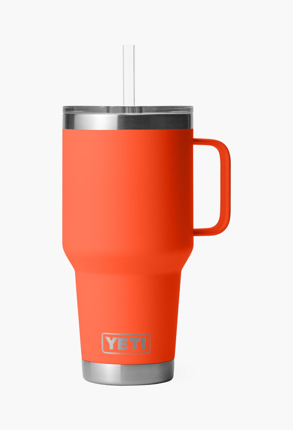 Papaya - Straw Mug With Straw Lid