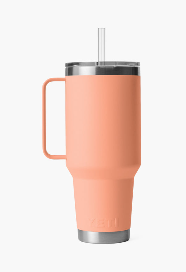 Lowcountry Peach - 42 Oz Straw Mug  With Straw Lid