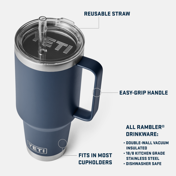 Big Sky Blue - 42 Oz Straw Mug  With Straw Lid