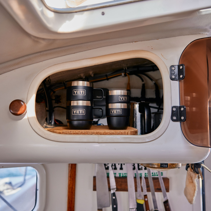 White - Stackable Mugs With Durasip™ Ceramic Lining - GLAM MODA