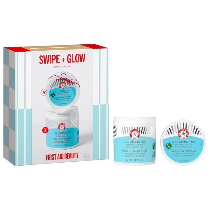 Brighten + Glow Facial Radiance Pads with Glycolic + Lactic Acids - GLAM MODA