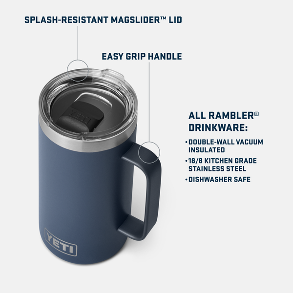 Ultramarine Violet - 24 Oz Mug With Magslider™ Lid