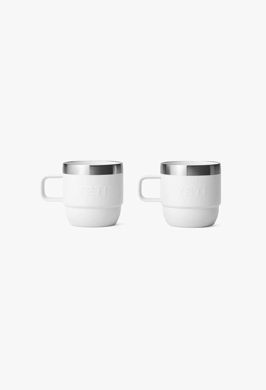 White - Stackable Mugs With Durasip™ Ceramic Lining - GLAM MODA
