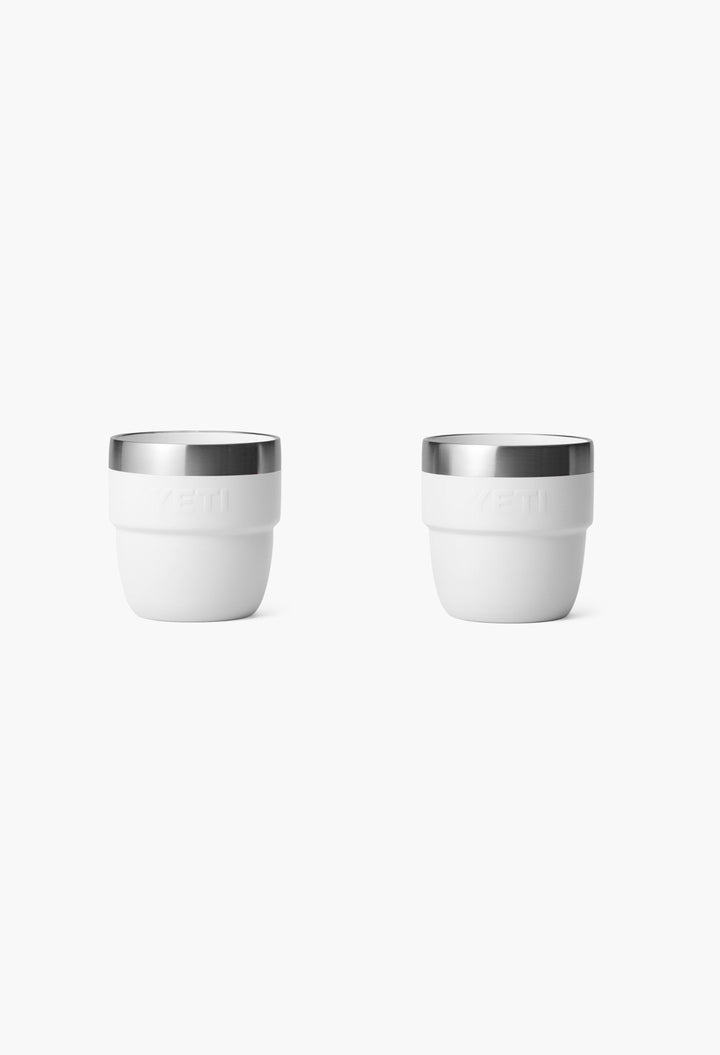 White - Stackable Mugs With Durasip™ Ceramic Lining - GLAM MODA