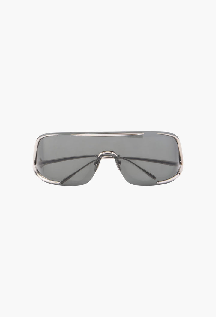 Signature D-Frame Silver-Tone Sunglasses - GLAM MODA