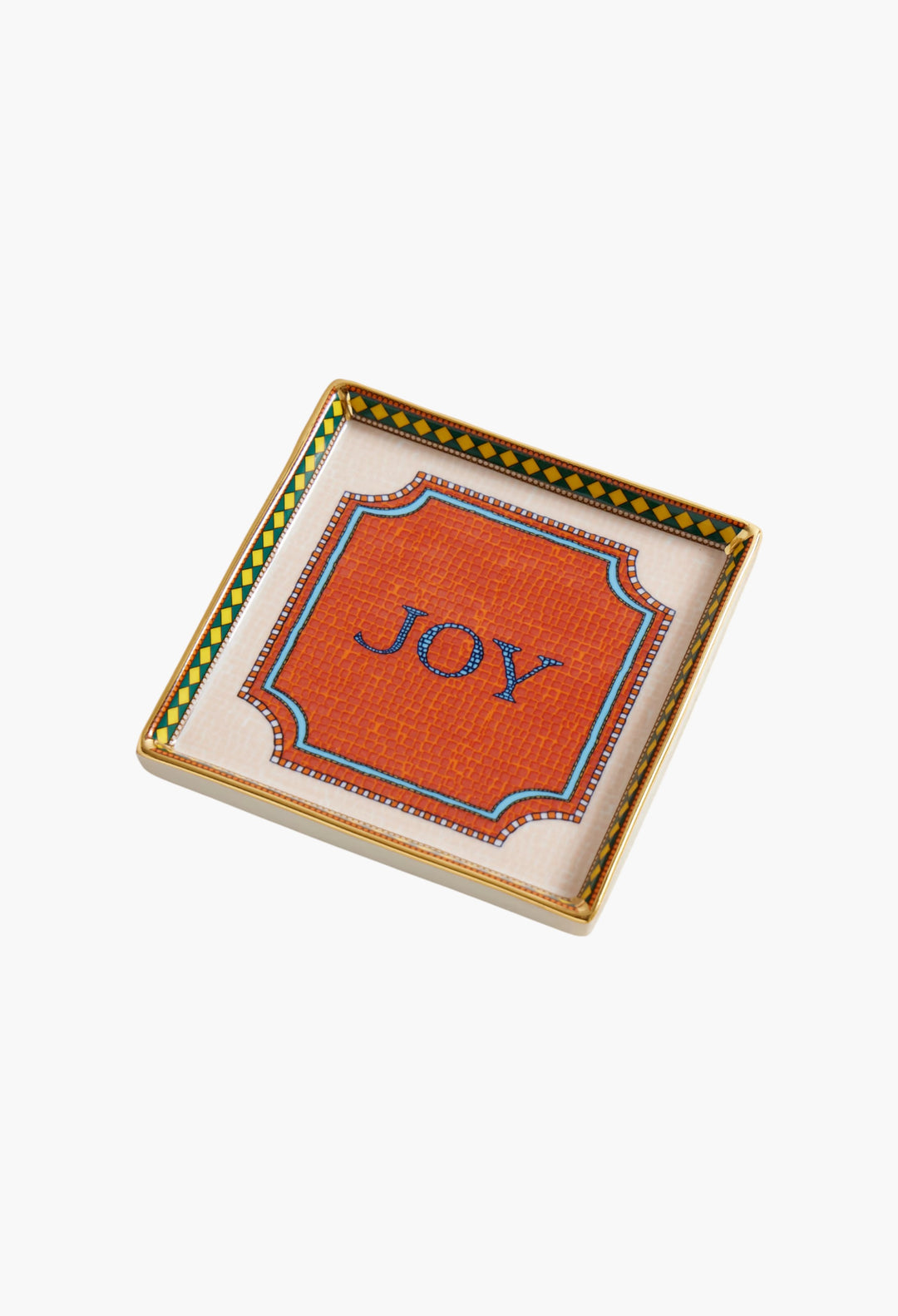 Mini Gold-Plated Porcelain Tray - GLAM MODA