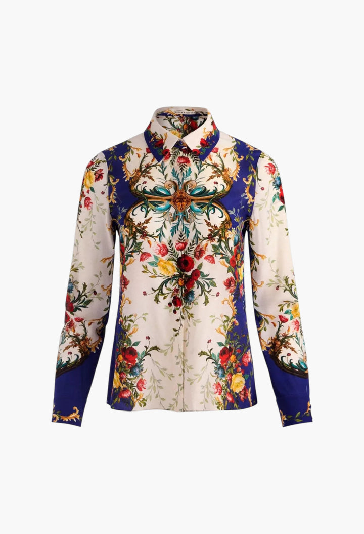 Printed Silk Shirt - GLAM MODA