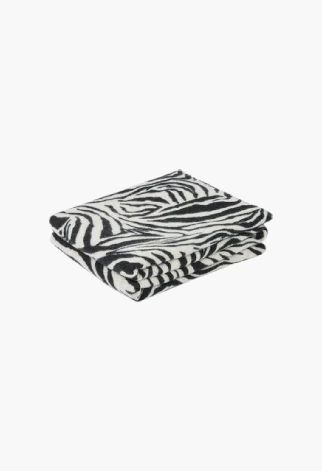 GLAM MODA women's white and black zebra print scarf with a soft, graphic pattern folded neatly